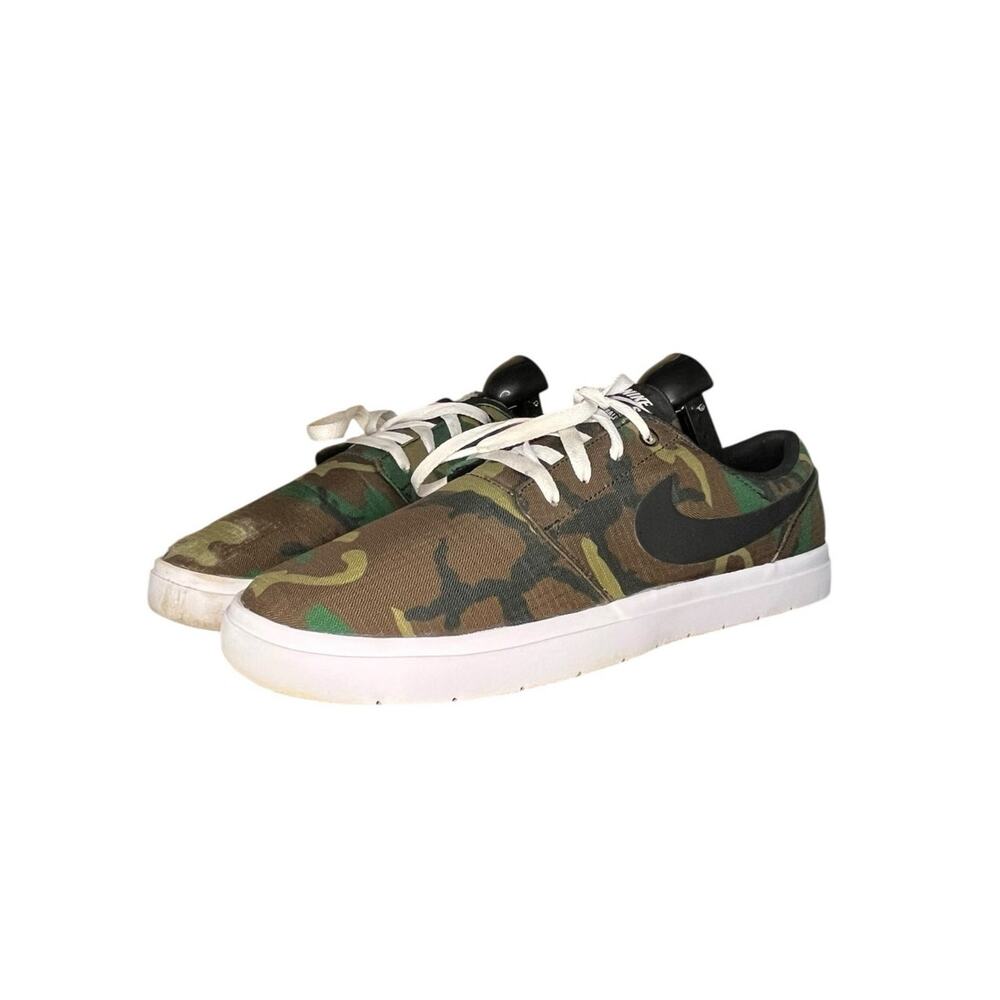 Mens NIke Portmore 2 Ultralight Premium SB 'Camo' Sneakers Size 11 - Picture 2 of 6